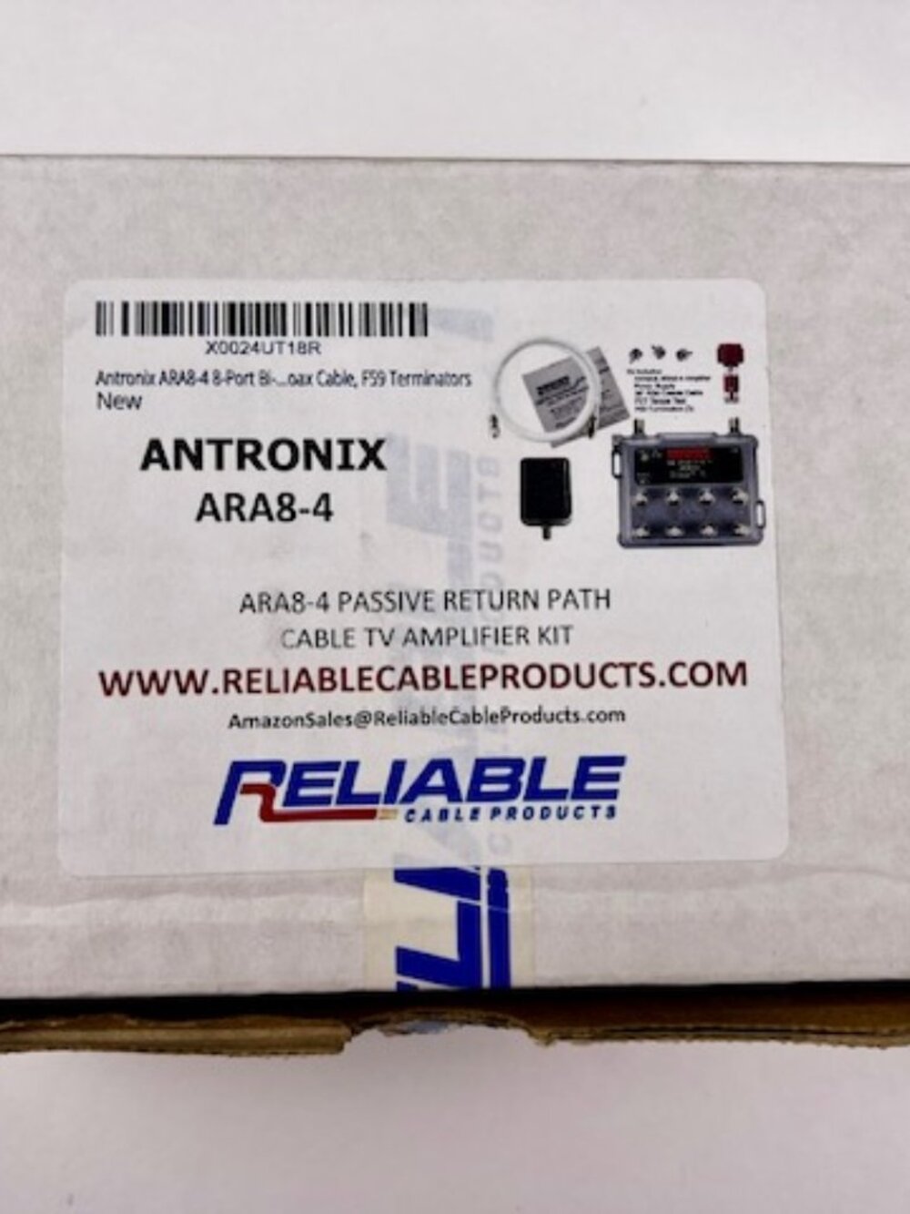 Antronix ARA8-4 8-Port Cable TV Signal Amplifier Booster Kit NEW Open Box
